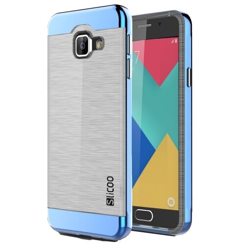 Husa protectie SLICOO pentru SAMSUNG GALAXY A7 2016 (A710), Bi-cromatic, Albastru