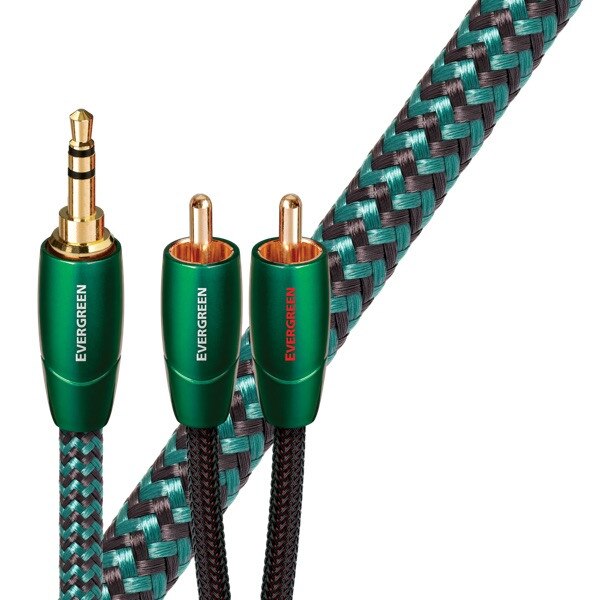 Cablu audio jack 3,5mm - 2RCA AudioQuest Evergreen 1.5m