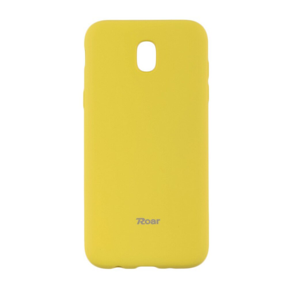 Husa din silicon mat Roar pentru Samsung Galaxy J7 2017, galben