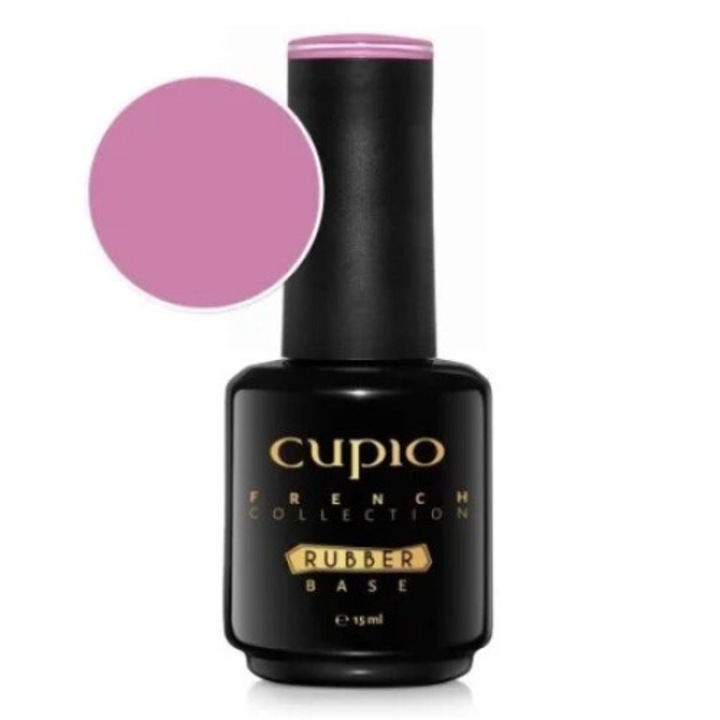 Oja semipermanenta Rubber Base Cupio French Collection - English Rose 15ml