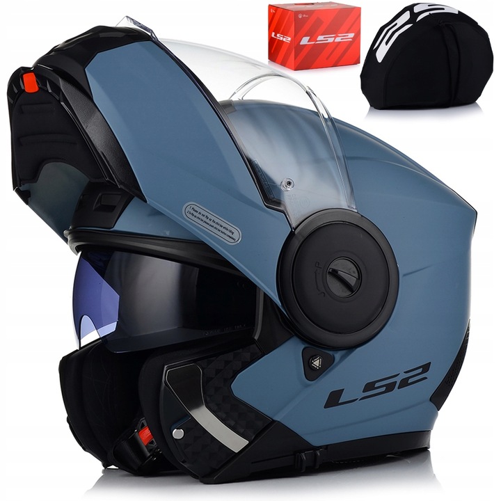 Casca moto LS2 FF902 SCOPE II, modulara, 3XL, HPTT, albastru mat