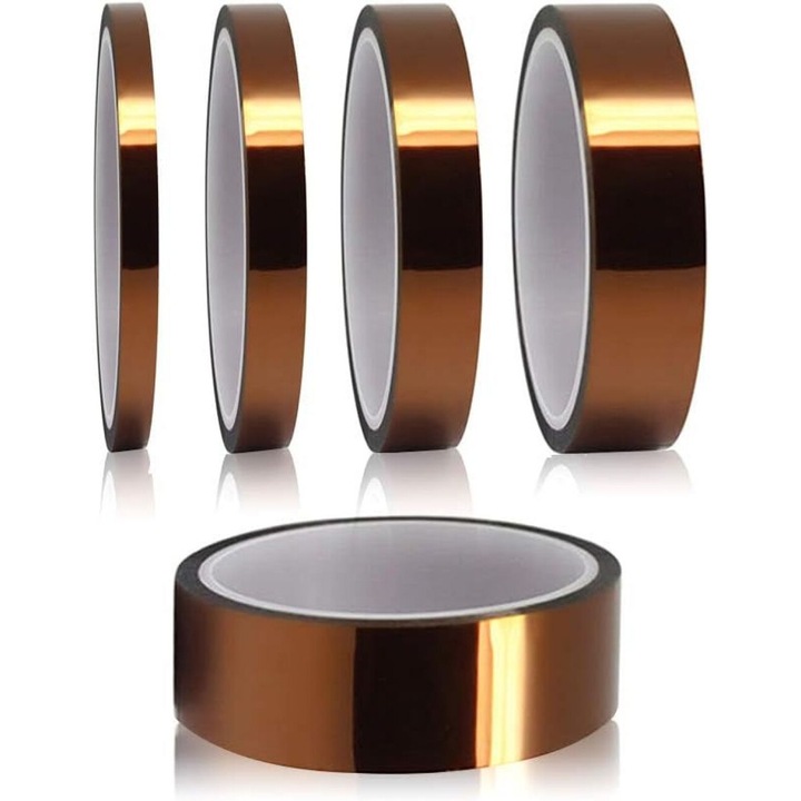 Banda termica pentru sublimare, Enforose, poliimida, rezistenta la acizi si alcalii, fara reziduuri, 1.5cmx33m