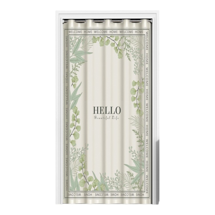 Термоизолационна завеса за врата, без пробиване, многофункционална, 80x200 см, многоцветна