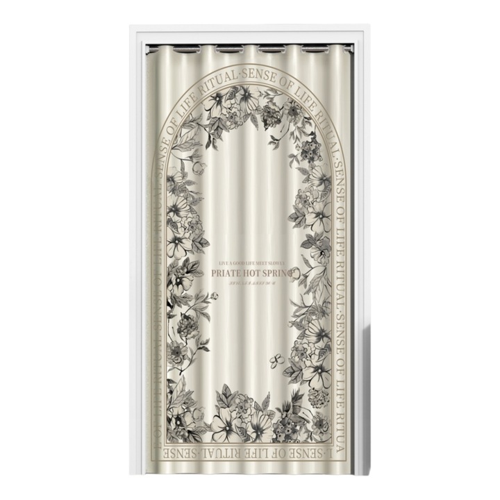 Термоизолационна завеса за врата, многофункционална, без дупки, ветроустойчива, височина 210 см, ширина 100 см