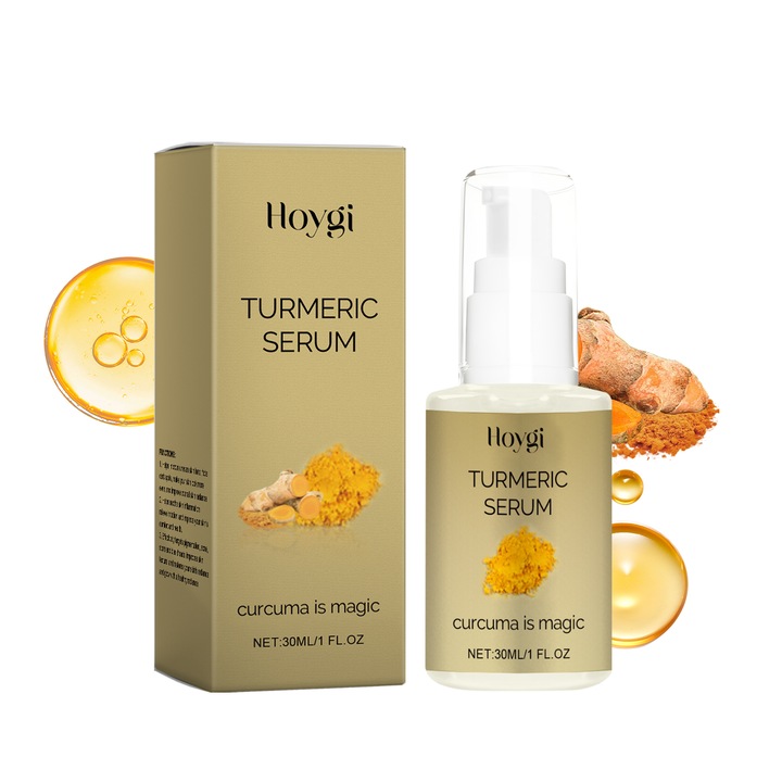 Ser cu esenta de turmeric, Hoygi, hidratare si iluminare, 30ml