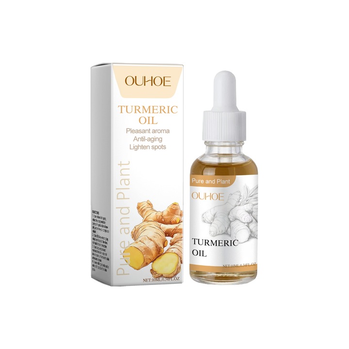 Масло от куркума, етерично, деликатна грижа, хидратация и стягане, 30 мл