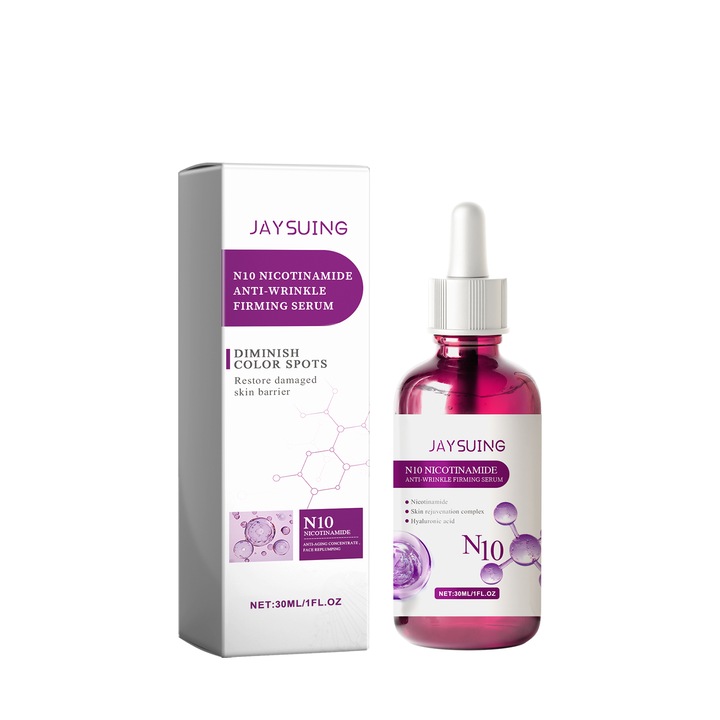 Ser facial N10, imbogatita cu acid hialuronic si niacinamida, 30ml