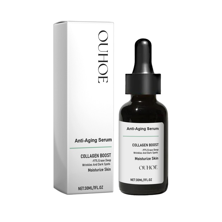 Ser facial anti-rid cu colagen, 30ml, textura usoara, hidratant