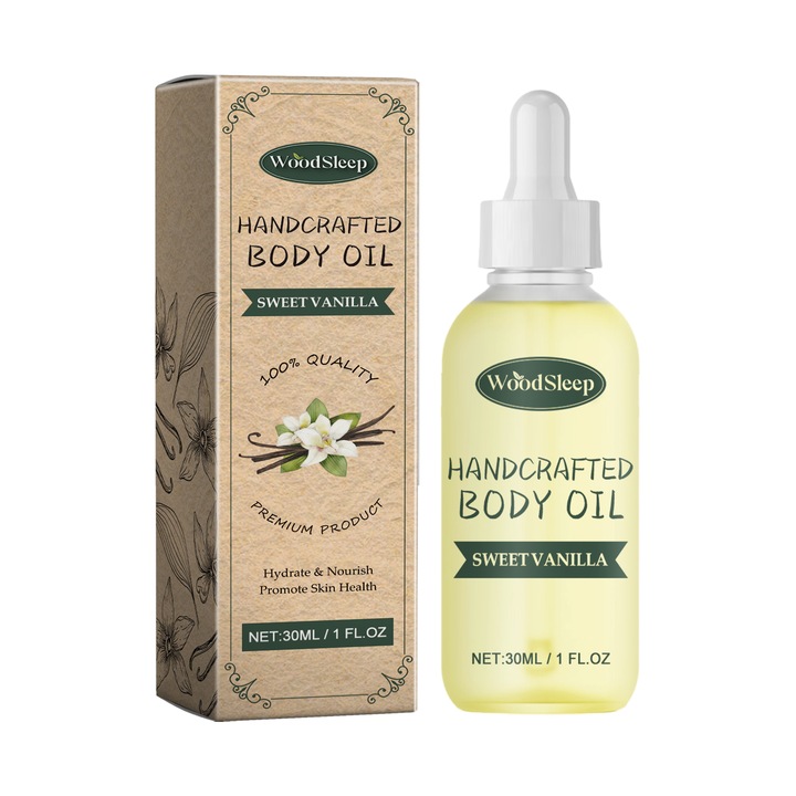 Ulei de corp Sweet Vanilla, pentru hidratare, WoodSleep, 30ml