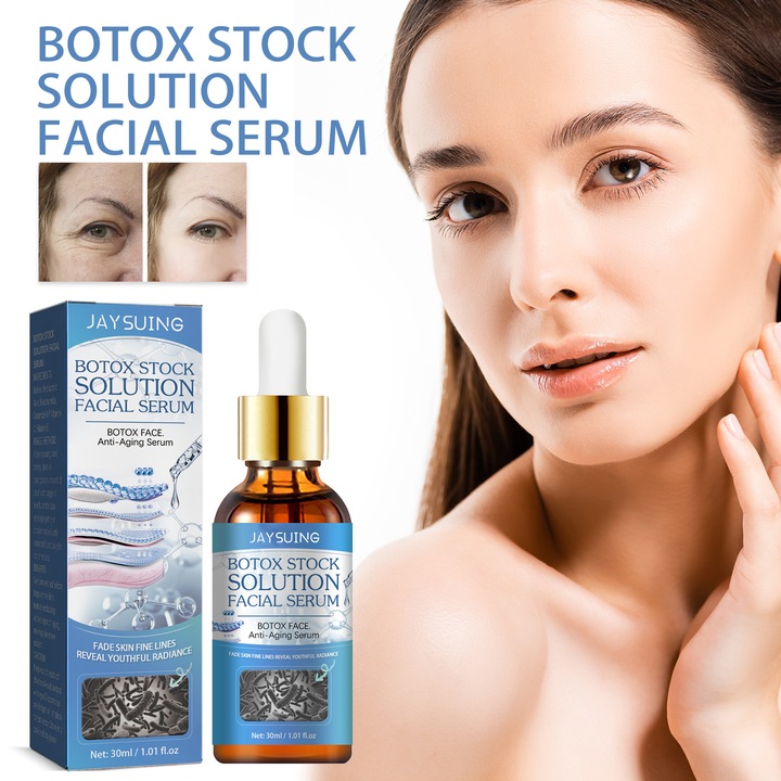 Serum facial Botox Stock Solution, pentru ten, retinol, acid hialuronic, niacinamida, 30ml