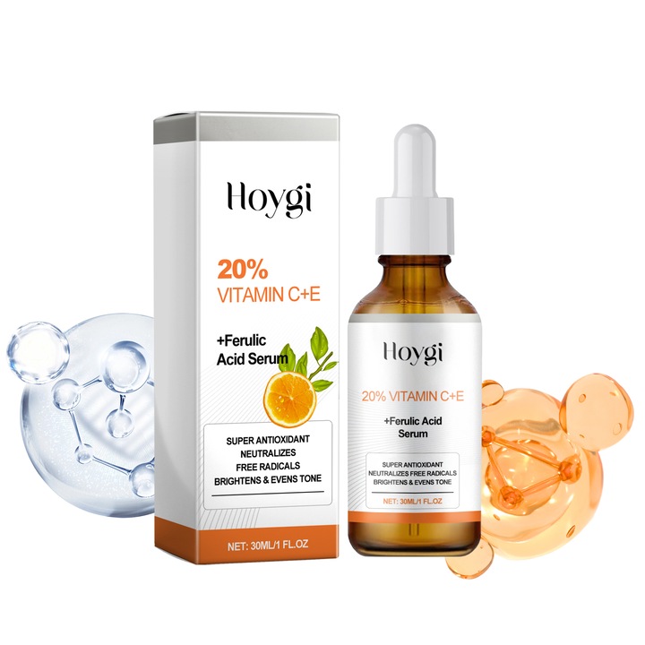 Ser pentru fata Hoygi, Vitamin C/E/Acid Ferulic, hidratare, 30ml