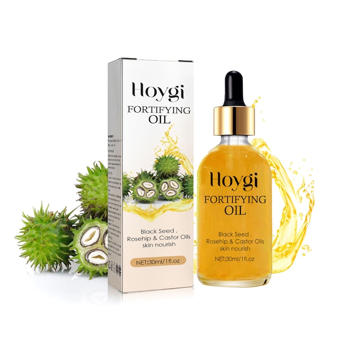 Масло против бръчки, 30 мл, с масло от черен кимион и масло от шипка, за хидратация и изравняване на кожата