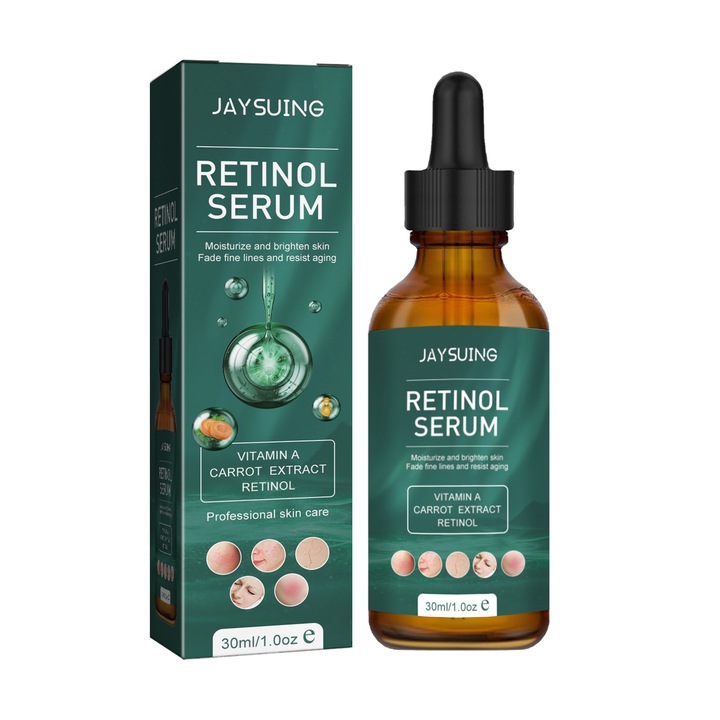 Retinol szérum arcra, öregedésgátló, pórus csökkentő, világosító, 30ml