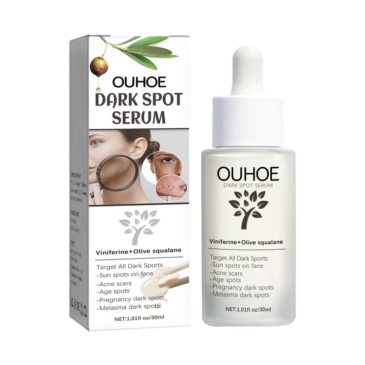 OUHOE Face Essence Hidratant pentru Pete si Acnee, Esenta Hidratanta pentru Ingrijirea Zilnica a Pielii, 2 buc.