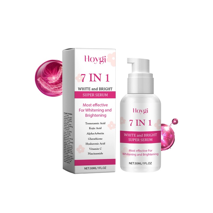 Serum de ingrijire a pielii 7 in 1 Hoygi , tranexamic, kojic, arbutin, 30ml