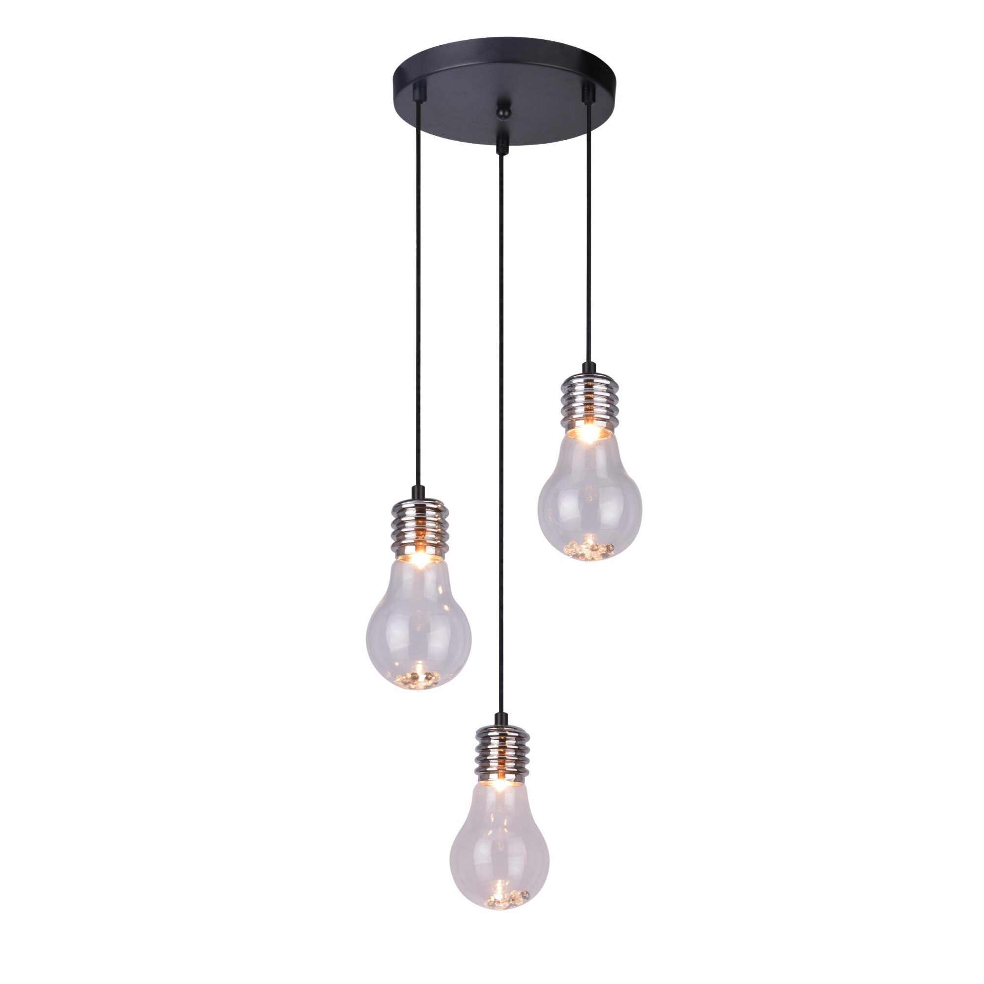 Pendul Breda, Metal, 3x40W, Negru