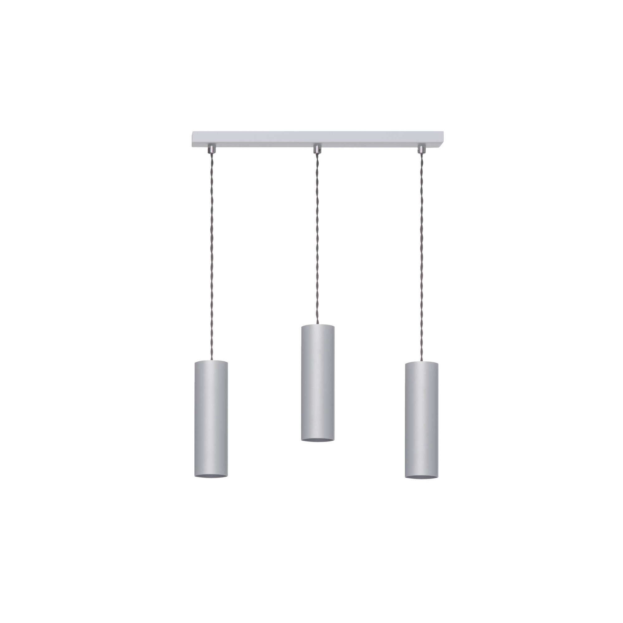 Lampa suspendata Lampex, Rollg 3, 3x40W, Metal, Gri