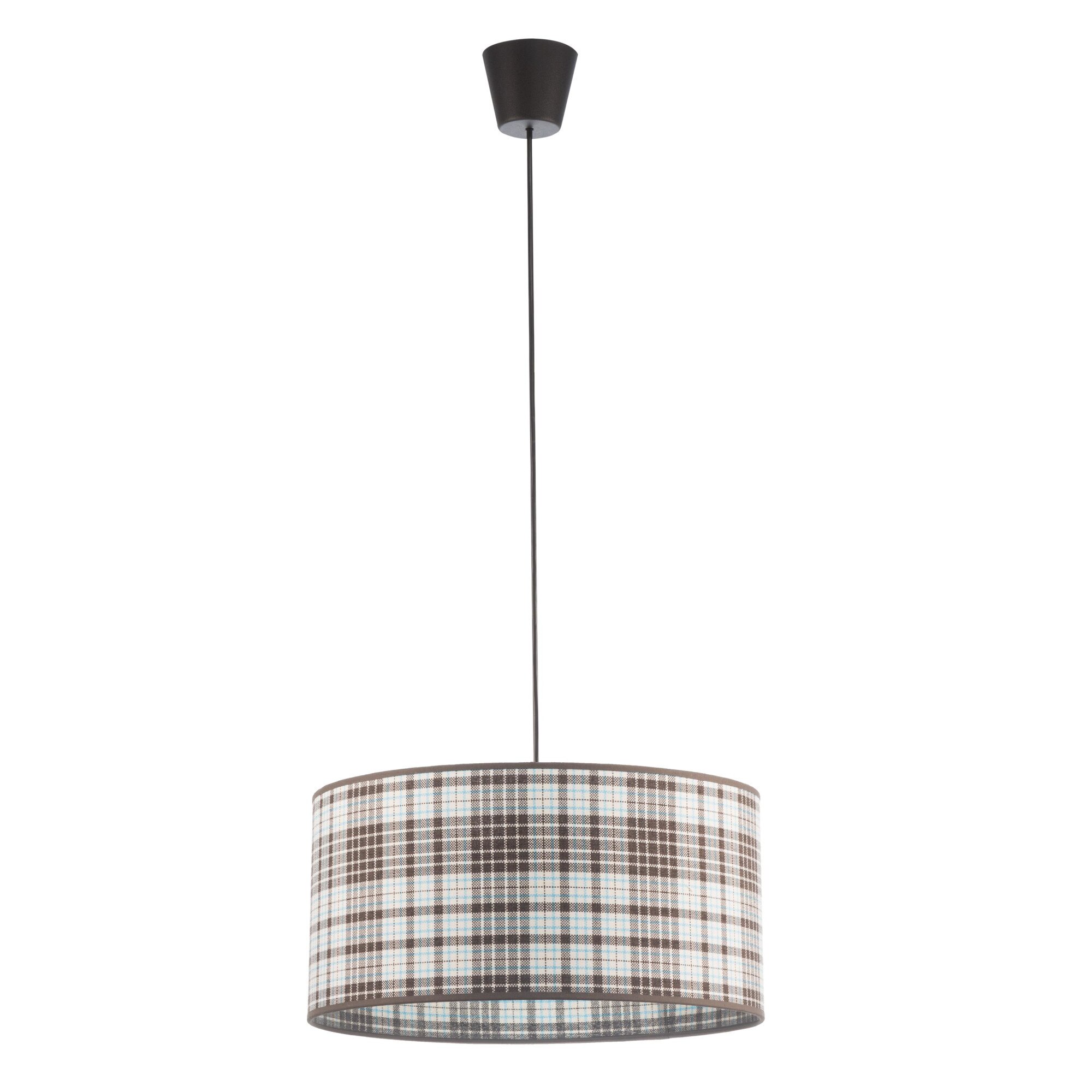 Pendul Cyntia, Lampex, E27, 1x60W, Maro/Gri