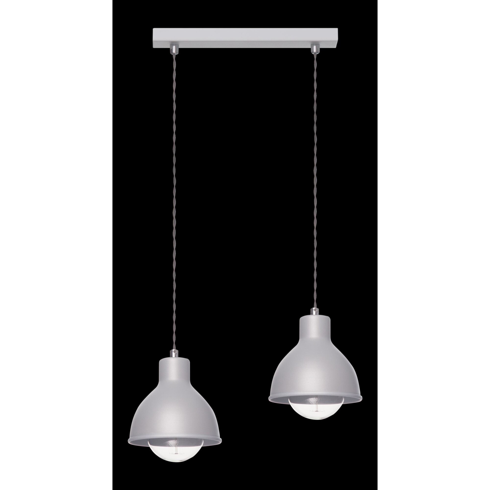 Lustra Lampex Zoe 2L, E27, 2 x 40W, Gri