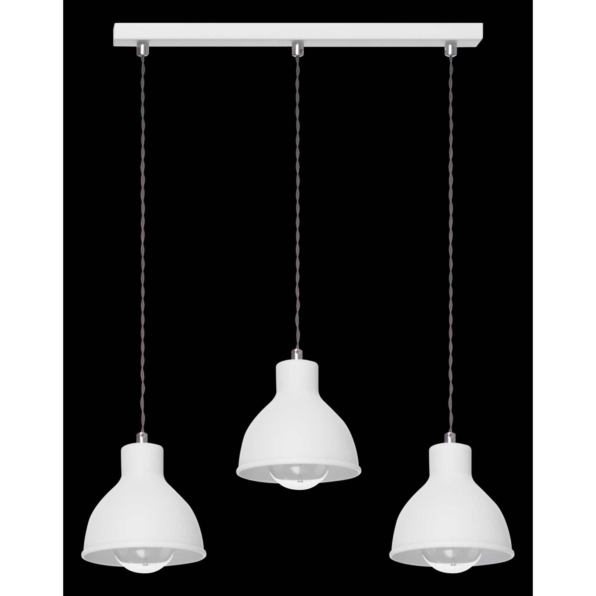 Lustra Lampex Zoe 3L, E27, 3 x 40W, Alb