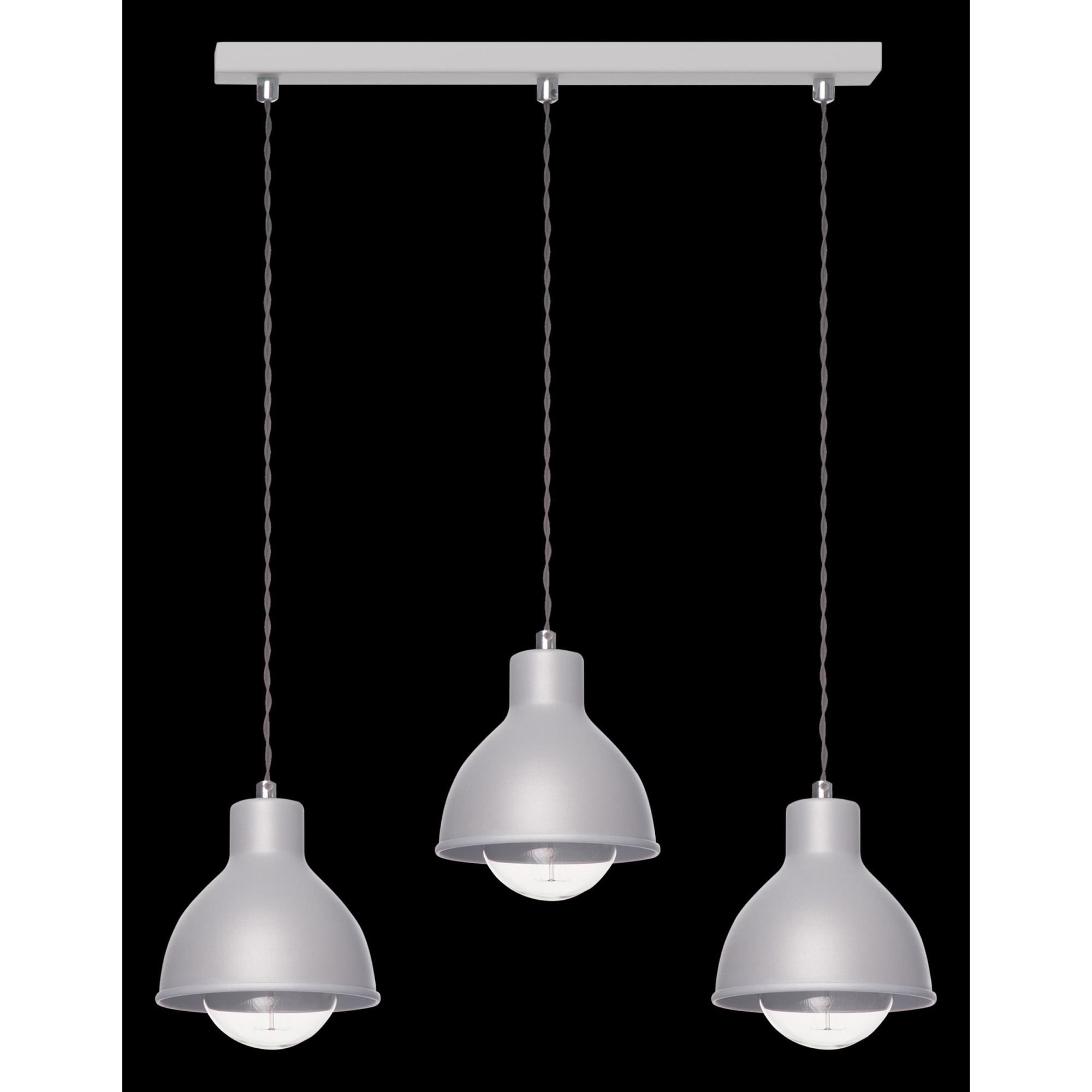 Lustra Lampex Zoe 3L, E27, 3 x 40W, Gri