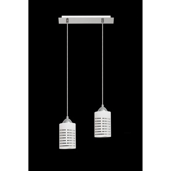 Lustra Lampex Nila 2, E27, 2x40W, Gri/Argintiu Lustra Lampex Nila 2, E27, 2x40W, Gri/Argintiu