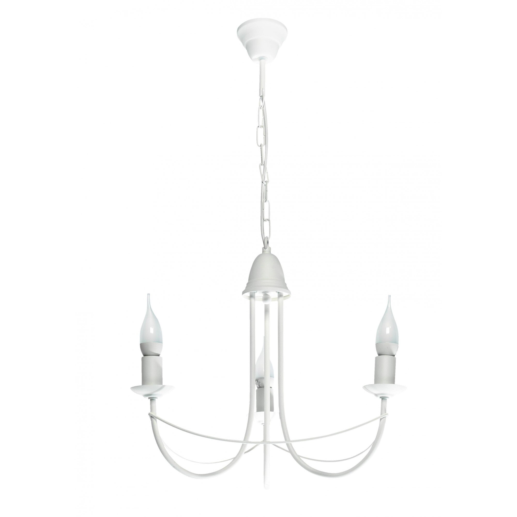 Lustra Lampex, Nicosia, E14, 5 × 40W, Alb