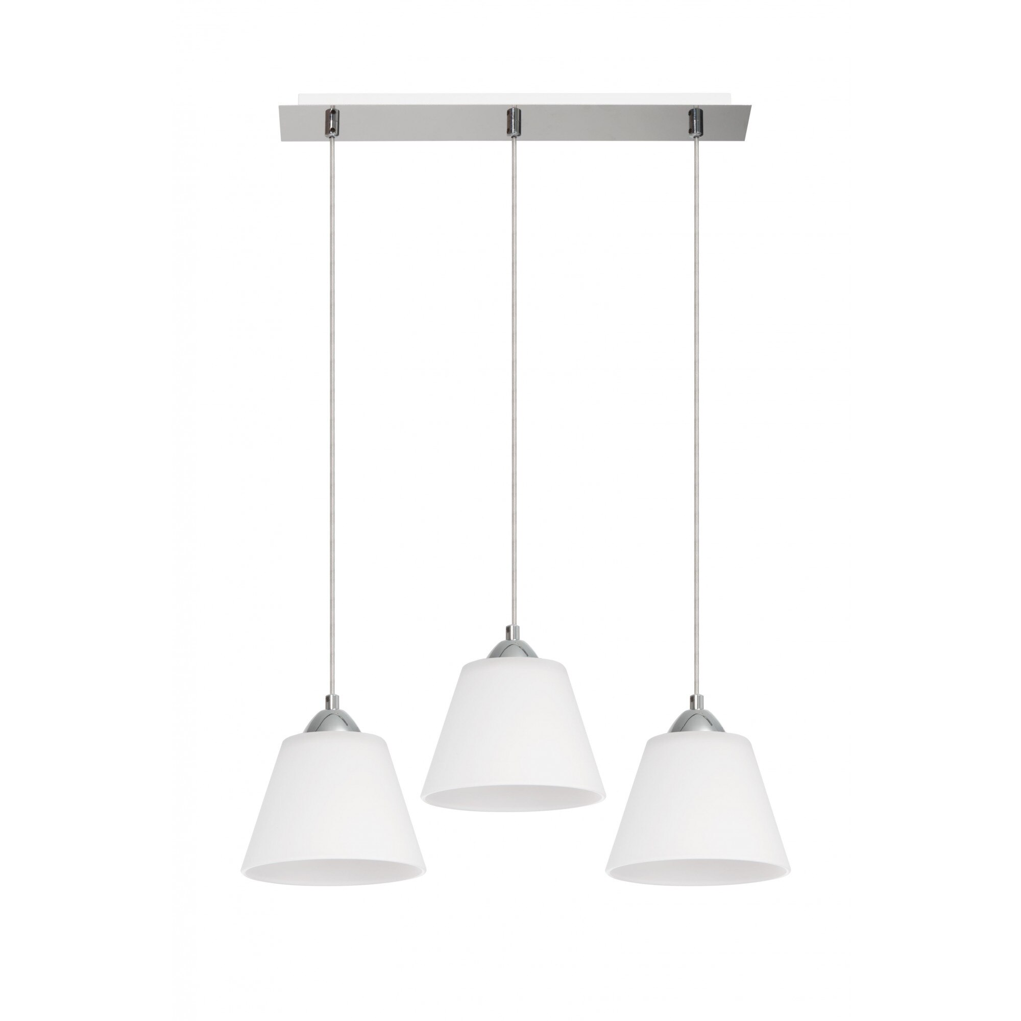 Lustra Lampex, Nevia, E27, 3 × 60W, Alb