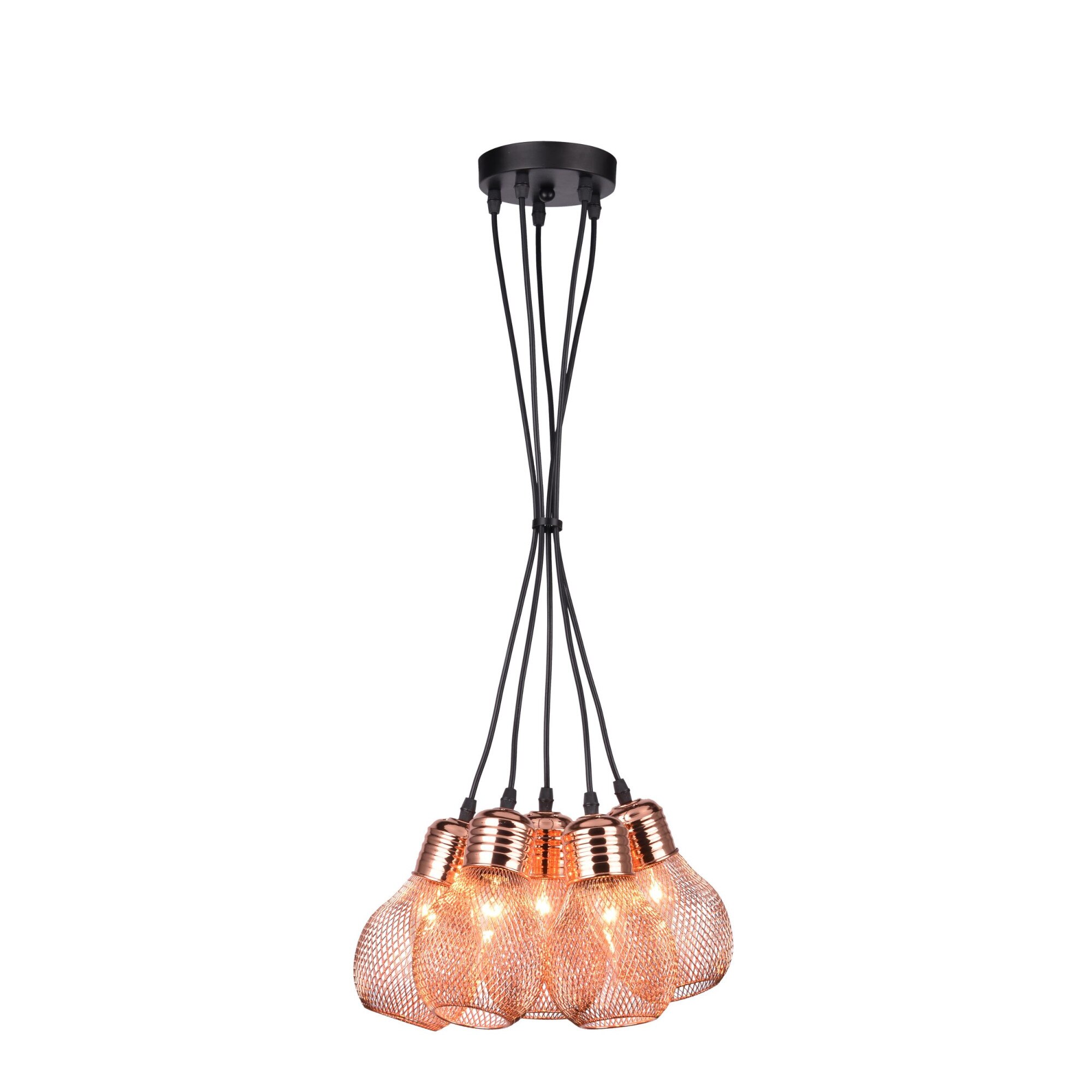 Lustra, Lampex, Negru / Portocaliu