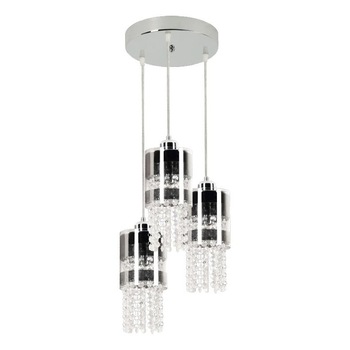 Pendul Lampex Bona, E 27, 3x 60 W, Metal/Sticla, Argintiu Pendul Lampex Bona, E 27, 3x 60 W, Metal/Sticla, Argintiu