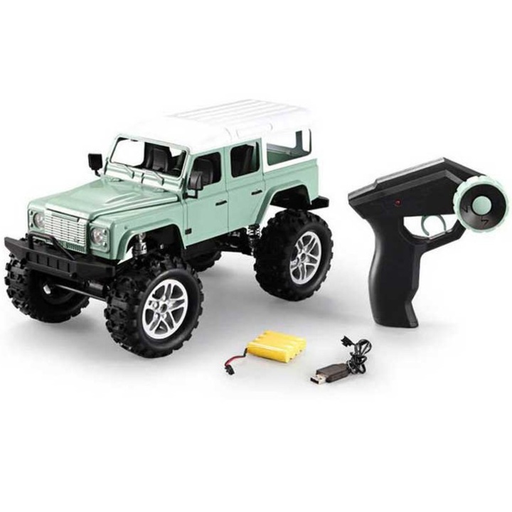 Masinuta RC CaDa Land Rover Rock Crawler scara 1:14, E327-003, albastru