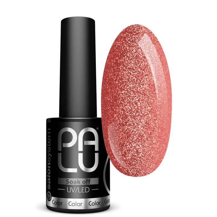 Oja hibrida Palu Porto PO4, roz auriu, 11g, stralucire intensa, aplicare usoara