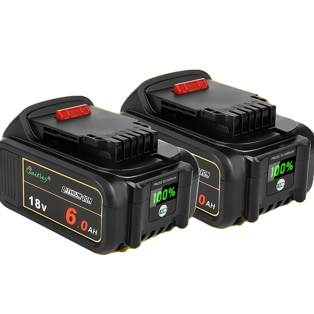 Set 2 Baterii 6Ah, 18V/20V, 8C, Display Digital - eMAG.ro