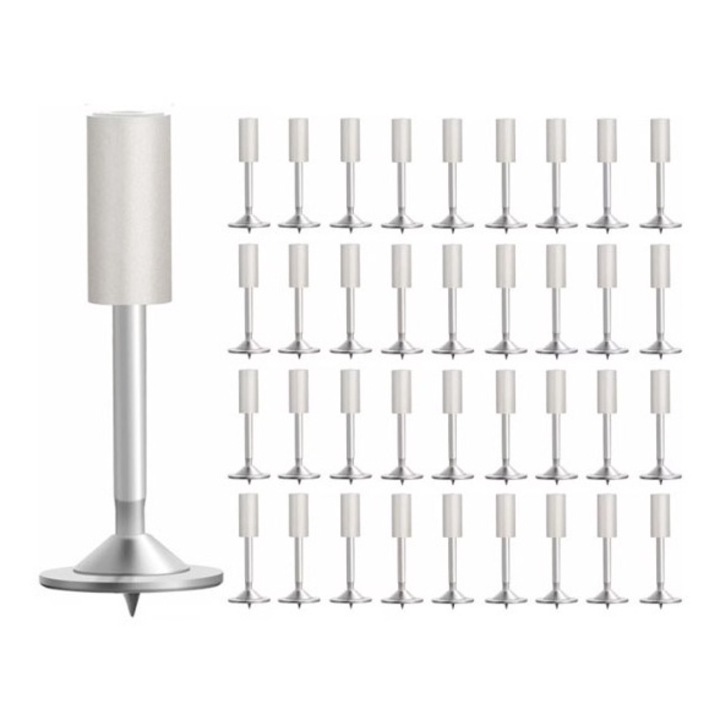 Set 50 cuie rotunde Nailini Doty®, pentru pistol manual de nituri, otel, pentru beton, usor de utilizat, eficienta, 7, 3 mm, alb