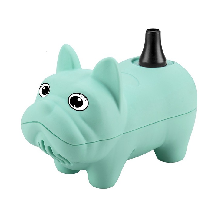 Pompa Electrica de Umflat Baloane, Model Catelus, cu o Iesire, 220V, Putere 300W, Accesorii petrecere, Verde