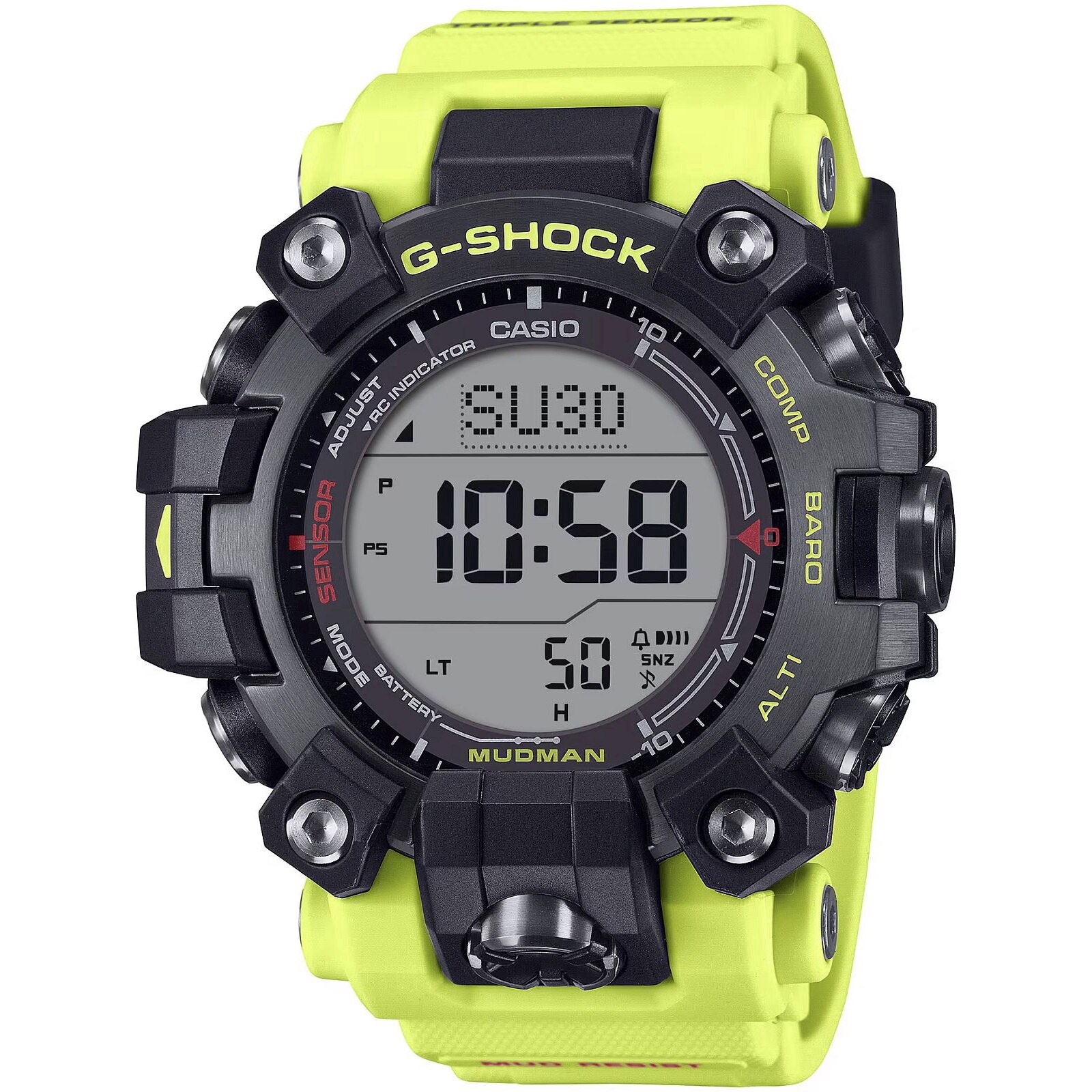 Ceas G-SHOCK Casio Mudman Solar GW-9500MRY-1A9ER, 20 ATM, negru
