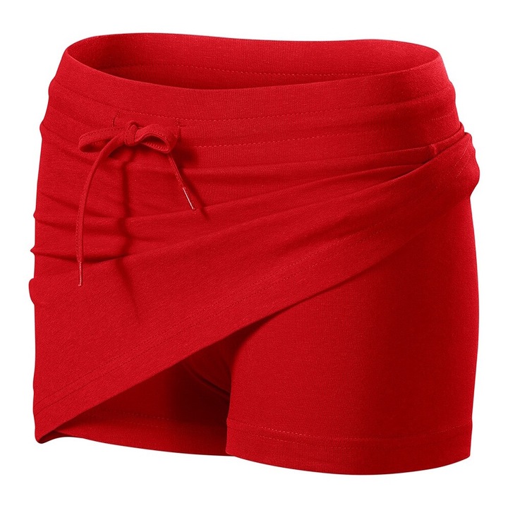 Női sportnadrág MALFINI szoknya rövidnadrággal, piros, S INTL