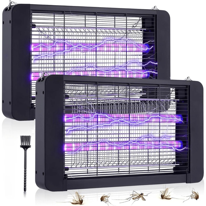 Aparat Tantari Hasepe® 40W Cu Acoperire 200MP, Lampa Anti Insecte UV Pentru Tantari, Muste Si Tuta, Aparat Tantari Cu Montaj Podea Sau Tavan, Lampa Anti Insecte Cu Consum Redus, Protectie Ecologica, Aparat Tantari Profesional Pentru Interior