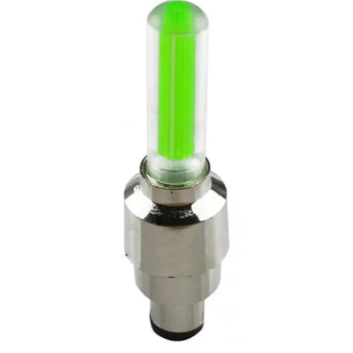 Set 4 Capace LED lumini Roti Bicicleta, Masina, Verde