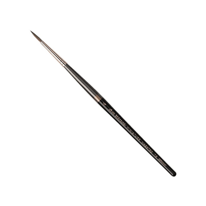 Maestro Miniature Brush Series 76 Size 4, Kolinsky Redsable Brushes, Da Vinci