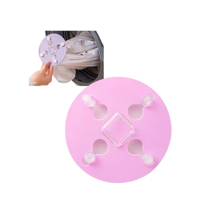 Cleste Anti-Infasurare Masina de Spalat | Organizator Cearsafuri & Lenjerii (2 Buc) | Reducere Incalceala 95% | Material ABS Rezistent | Reutilizabil & Cadou Ideal Gospodine