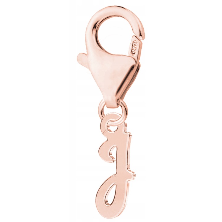 Talisman, Larezo, Scrisoarea J, Argint 925, Pentru Femei, 24 mm, 1 X Pandantiv, 1 X Cutie Bijuterie Premimum, Auriu