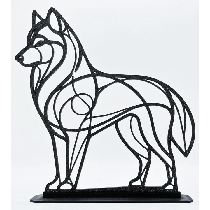 Husky íróasztal és fali dekoráció, 17 cm x 16 cm