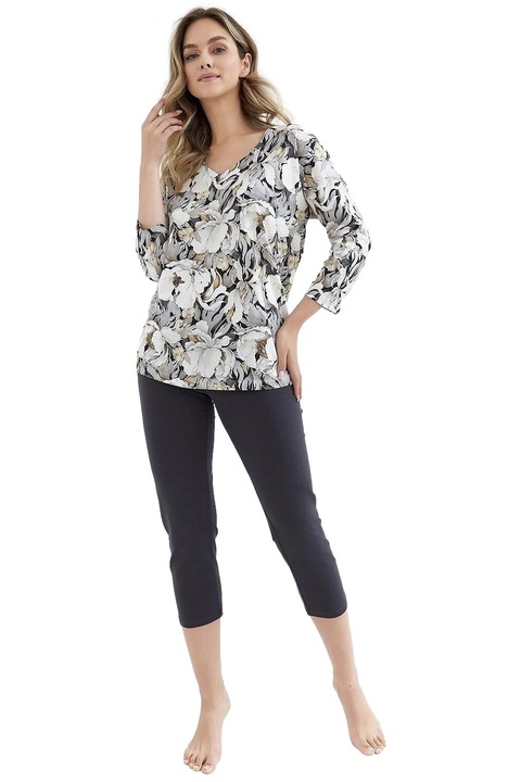 Pijama dama Cana 415 flori grafit S