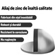 Opritoare Usa Autoadezive MONDESA®, Set 4 Bucati, Otel Inoxidabil, Cauciuc de Protectie, Antialunecare, Fara Gaurire, Fixare Puternica, Potrivit pentru Diverse Suprafete, Argintiu si Negru