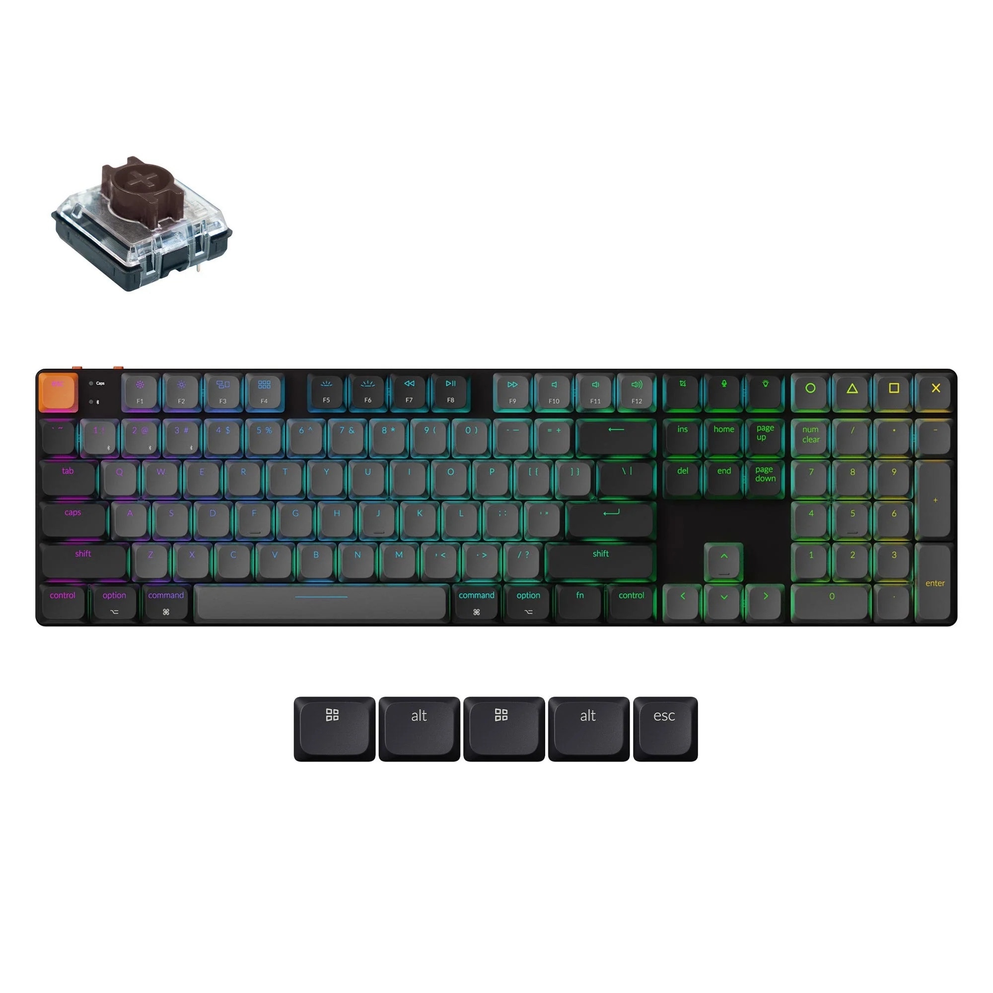 Tastatura mecanica Logitech Pop Keys Heartbreaker, Brown switch