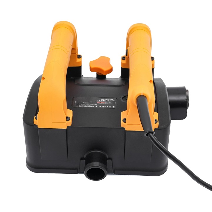 Rindea electrica de perete, 1200W, adancime de taiere de 4 mm, portocalie