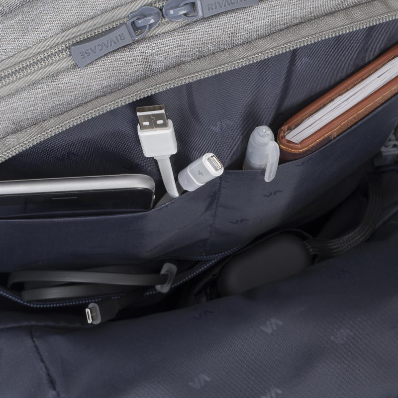 Rucsac laptop Rivacase Business, 15.6", Grey