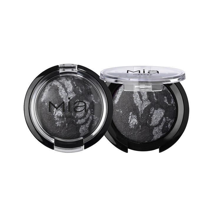 Mia Makeup Изпечени сенки за очи Midnight Black Mono Eyeshadow