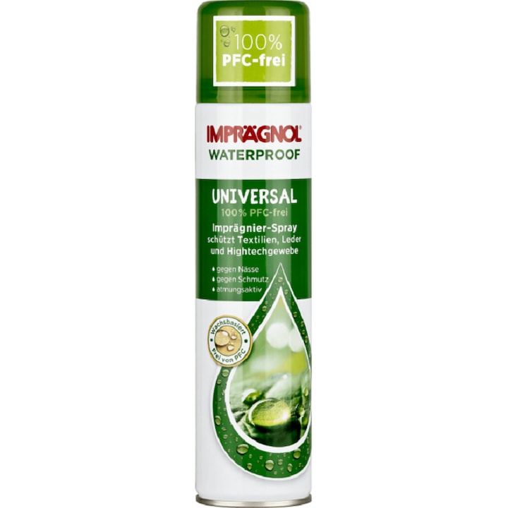 Spray impermeabilizare Impregnol, 400 ml, pentru piele și textile, fără PFC, rezistent la apă
